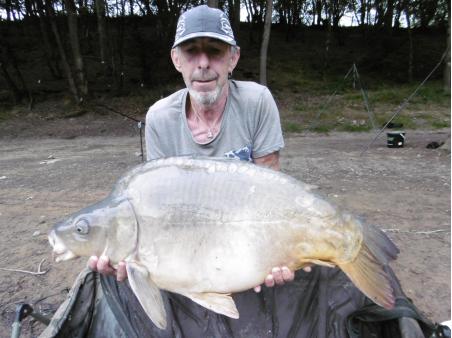 miroir
Date : 22/07/2017
Lieu : barrage
Poids : 15kg600
Appâts utilisés : boillette thon/piment