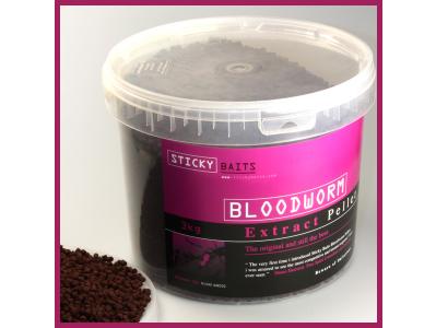 Pellets Bloodworm 3kg (2 tailles) Sticky Baits en vente sur procarpe.com
