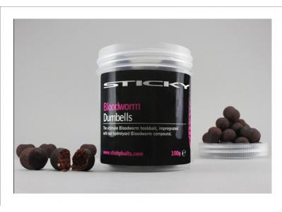 Dumbells 12mm Bloodworm Sticky Baits (2 tailles) en vente sur procarpe.com