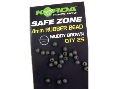 Perle Safe zone 4mm rubber bead Korda 25 pi�ces en vente sur procarpe.com