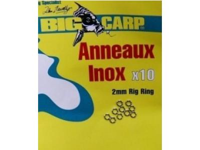 Anneaux inox Big Carp (10 pi�ces) en vente sur procarpe.com